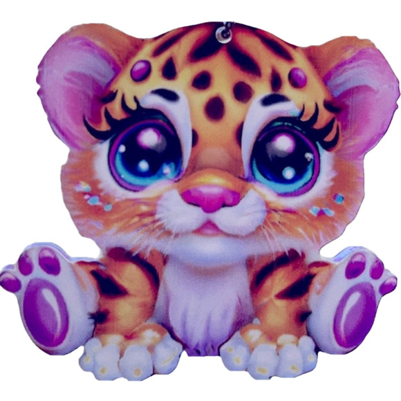 Other - Cute Tiger Window/Car Hanger, bright color, 3” X 3”, chain 18”, 1/8” plastic